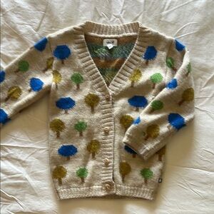 Oeuf Baby Alpaca Tree Cardigan 5-6 Years